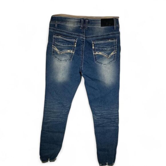 Women's Blue Skinny Jeans - Picture 2 of 4